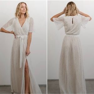 Brand new and never worn Grace Sparkle Gown dress from Baltic Born in white/XS.